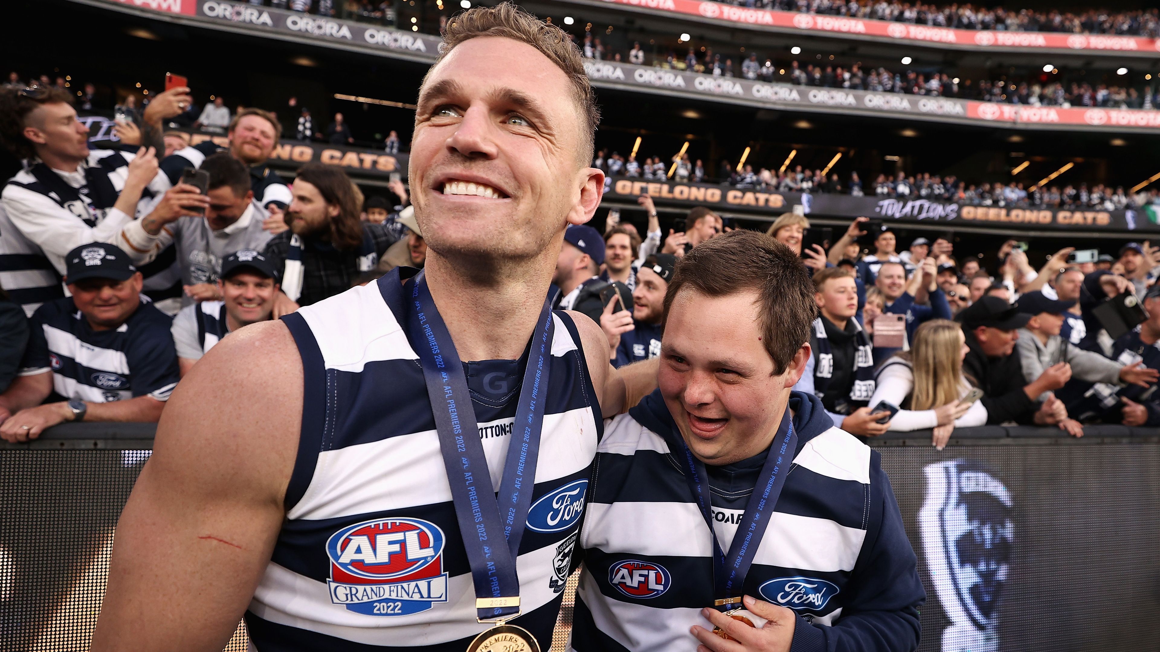 The two grand final moments that typify Joel Selwood's AFL legacy