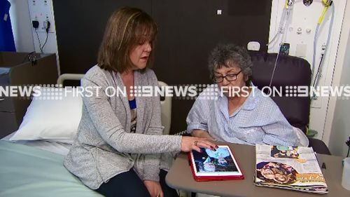 Christine Dalipis's daughter had to break the news to her in hospital. (9NEWS)