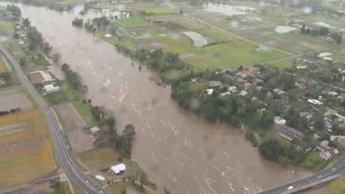 Flooding in the Camden area of Sydney.