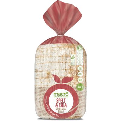 Macro Spelt & Chia Loaf Bread 450g
