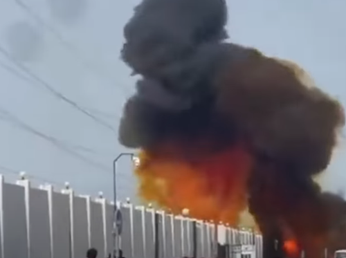 Fireball in Doha, Qatar