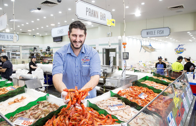 Sydney Fish Markets prawn bar