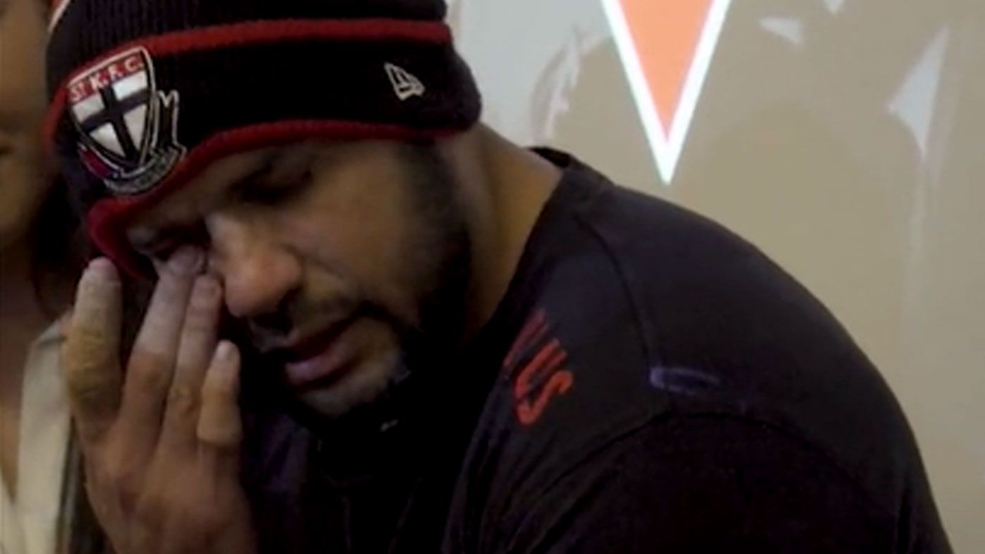'I love this place': Paddy Ryder fights back tears in emotional farewell to St Kilda teammates