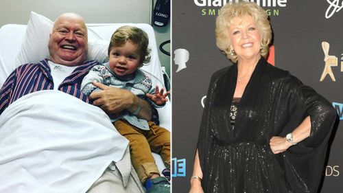 Bert Newton pictured in good spirits as he recovers from pneumonia in hospital