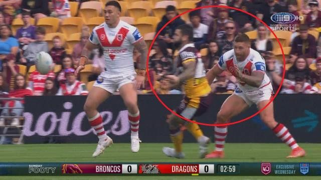 Tariq Sims sin-binned twice in first half against Broncos as legend blasts 'disgusting' call
