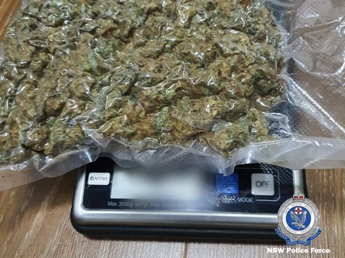 An estimated 2kg of cannabis was seized.