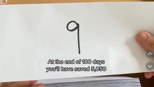 100-envelope challenge promises $5000 in 100 days.
