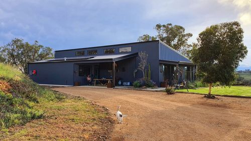 Carissa Perkins designed her shouse, in central west NSW to make the most of the views overlooking the Wellington Valley.