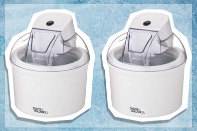 9PR: Davis & Waddell Electric Ice Cream Maker, White