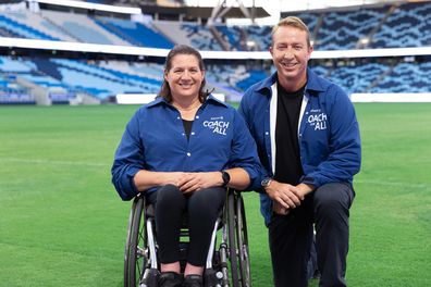 Louise Sauvage OAM with Ben Cork, Pride in Sport Project Officer.