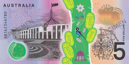 $ 5 Australian note