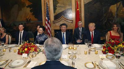 Donald Trump with Xi Jinping. (AAP)
