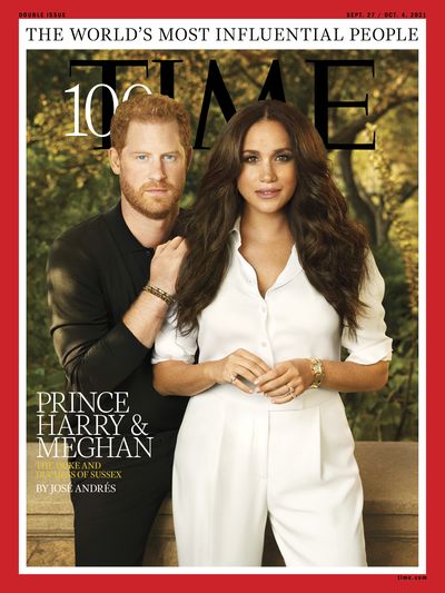 Harry and Meghan on the cover of Time, September 2021