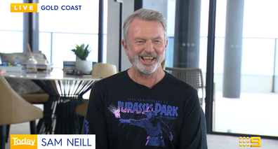 Sam Neill spoke about Jurassic Park on Today, 30 years after it premiered.