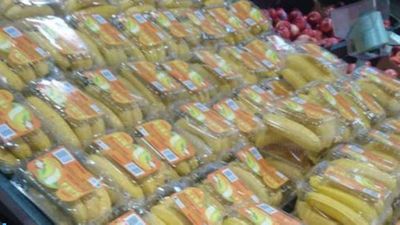 Rage over plastic wrapped bananas