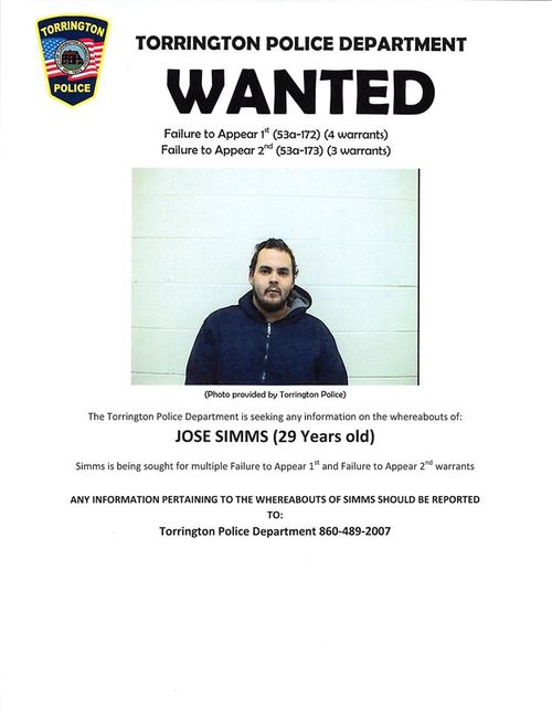 Jose Simms has agreed to hand himself in if his wanted poster gets 15,000 likes on Facebook. It is currently under 2,000.