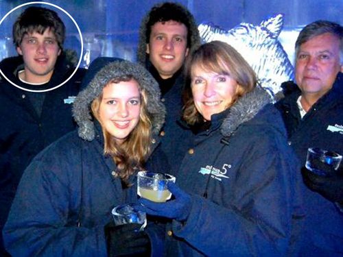 Henri van Breda, top left, with the family members he is alleged to have murdered.