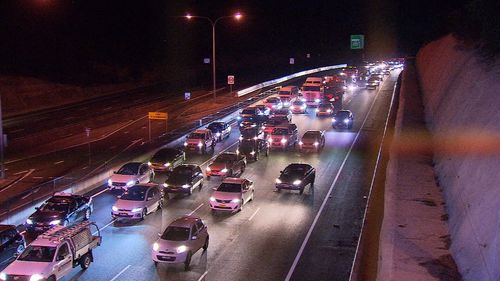 Police have urged caution to motorists who break down on busy roads. Picture: 9NEWS