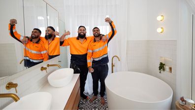 The Block 2022, Omar and Oz, Bathroom, Room Reveal