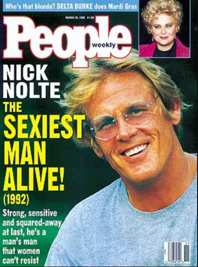 Nick Nolte was named People's Sexiest Man Alive in 1992
