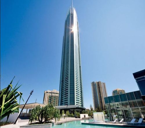 Australia's tallest building is Q1 on the Gold Coast, which is 322.5m high.