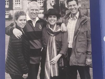 Family photo in York family Christmas card