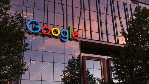 Seattle, USA - Jul 24, 2022: The South Lake Union Google Headquarters at sunset.