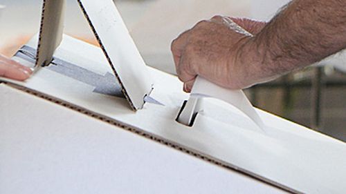 Voter casting ballot in Tasmania state election (Getty)