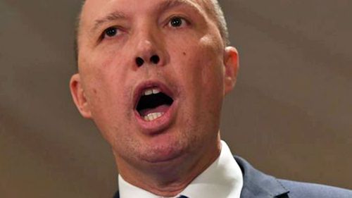 Home Affairs Minister Peter Dutton, 