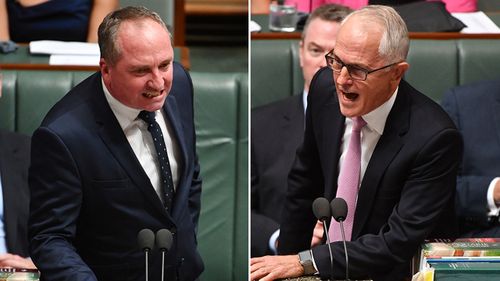 Mr Joyce has also clashed publicly with Prime Minister Malcolm Turnbull, who described his affair with Ms Campion as "distracting and unhelpful" (Supplied).