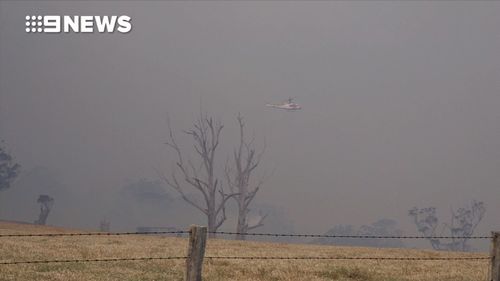 Thick smoke is now blanketing the NSW south coast.