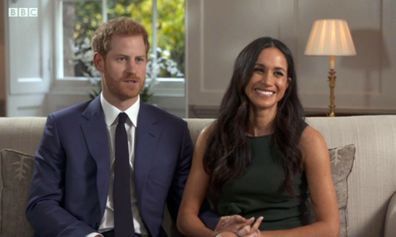 BBC video screen grab from the BBC pooled interview by Prince Harry and Meghan Markle after the announcement of their engagement.. Issue date: Monday November 27, 2017.