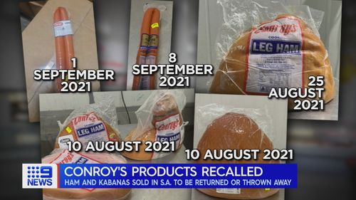 Conroys meat products recalled in South Australia over contamination fears