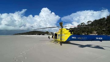 An infant girl was airlifted to Hervey Bay Hospital yesterday.