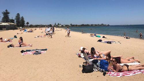 Gorgeous beach weather in Melbourne. (Sean Davidson)