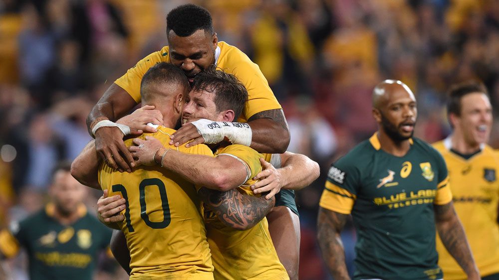 Australia won 23-17 in Saturday night's Test against South Africa at Suncorp Stadium to snap a six-match winless run.