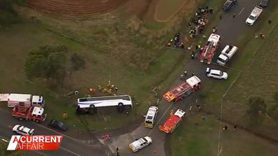 Police investigating truck and bus collision that left 13 children in hospital 