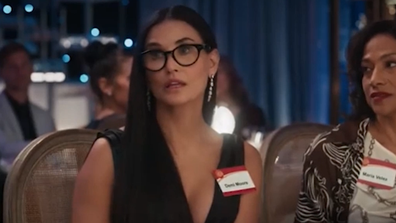 Demi Moore in the AT&T Super Bowl commercial