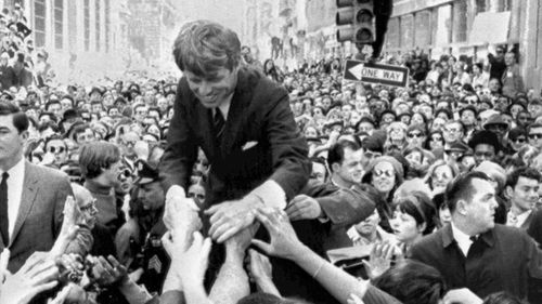 Robert Kennedy ran for president in 1968, but was assassinated minutes after he claimed victory in the California primary.