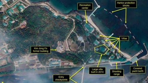 The North Korean leader's Wonsan compound.