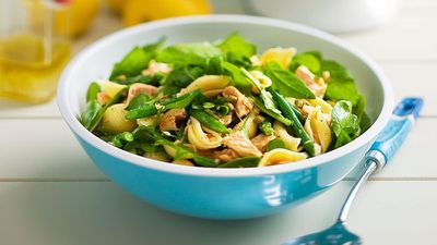 Recipe: <a href="http://kitchen.nine.com.au/2016/05/16/17/37/chilli-tuna-pasta-salad" target="_top">Chilli tuna pasta salad</a>