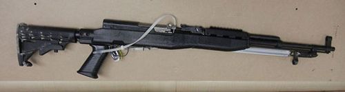 A SKS semi-automatic rifle was bought legally by Kam Mcleod.