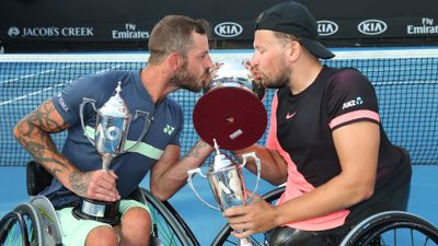 A first grand slam doubles title