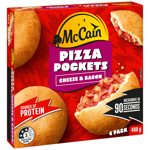 McCain Australia ha annunciato oggi un ritiro immediato del nostro prodotto Pizza Pockets Cheese & Bacon 400 g venduto attraverso i principali rivenditori a livello nazionale.