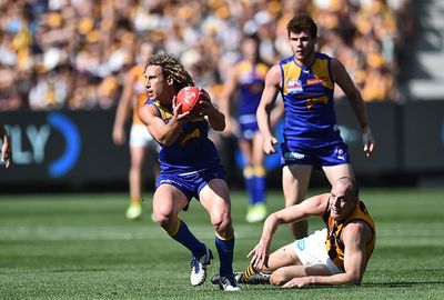 Eagles lynchpin Matt Priddis was afforded no space by the Hawks. (AAP)