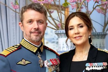 King Frederik and Queen Mary of Denmark host the first major palace reception of their reign, honouring the armed forces