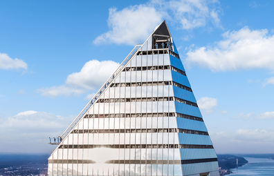 City Climb: Visitors attempting City Climb on Hudson Yards skyscraper in NYC