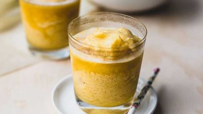Recipe: <a href="https://kitchen.nine.com.au/2016/10/13/11/51/turmeric-and-pineapple-crush-smoothie" target="_top">Turmeric and pineapple crush</a>
