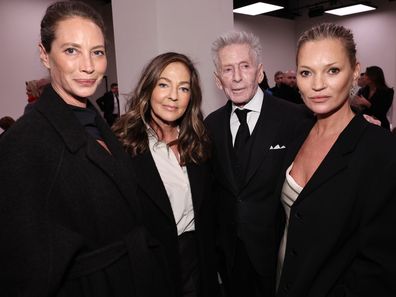 Christy Turlington, Kelly Rector, Calvin Klein and Kate Moss attend the Calvin Klein Collection fashion show during February 2025 New York Fashion Week on February 07, 2025 in New York City. 