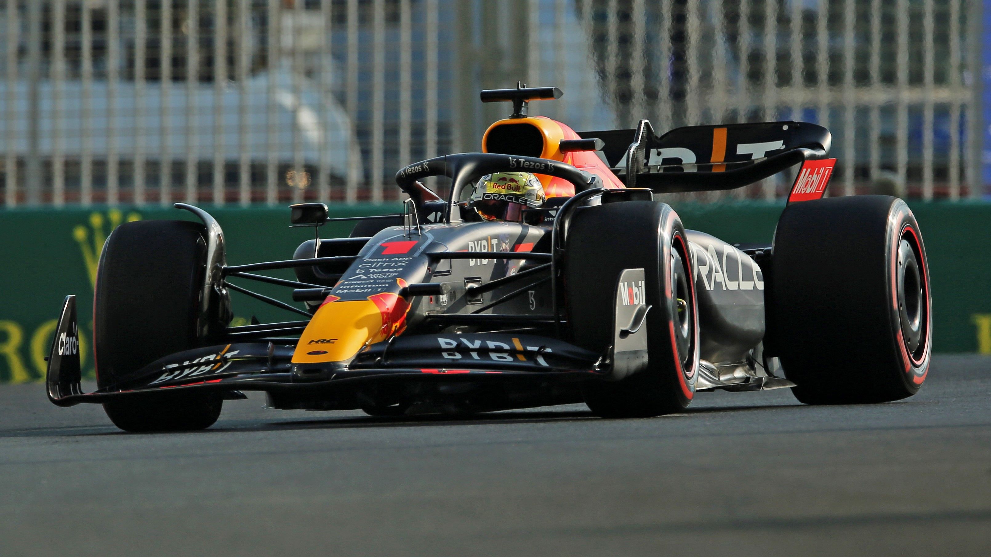 Max Verstappen leads F1 teammate Sergio Perez to Abu Dhabi Grand Prix pole position 